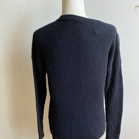 MADEWELL Bnwt Sweater Thompson Chest Pocket Black - Picture 5 of 9
